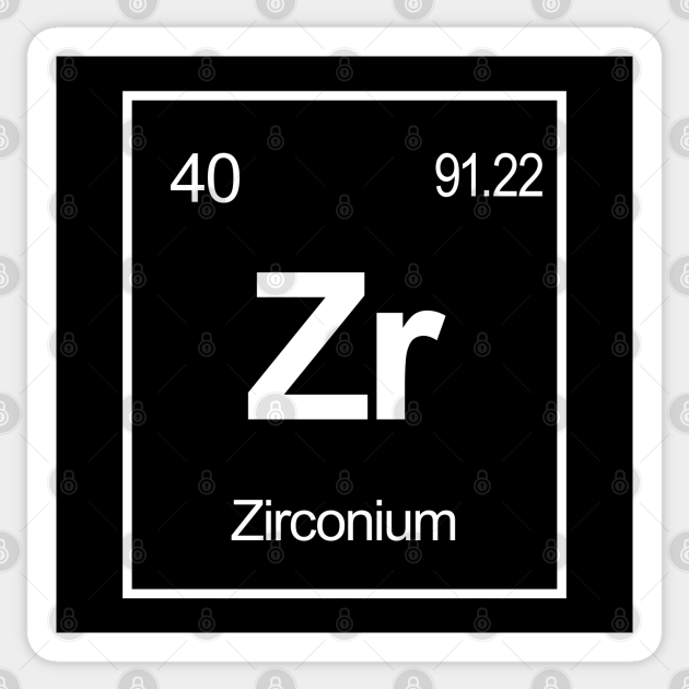 Zr Element of Zirconium Periodic Table Elements Zirconium Zr